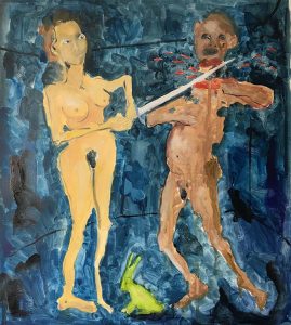 Birute Lemke 2021 Judith and Holofernes oil on canvas